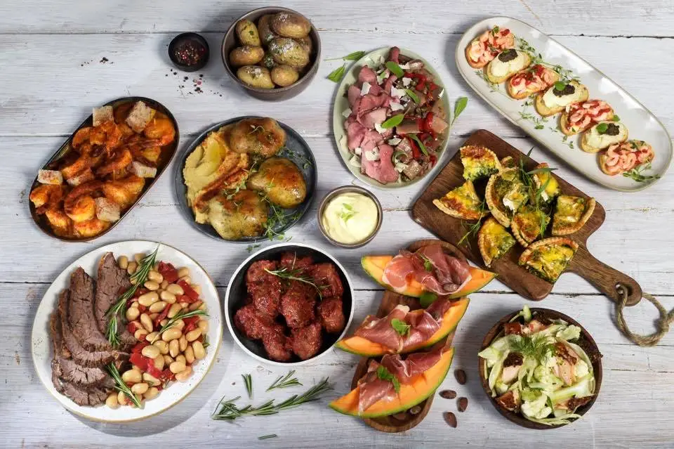 Catering, Catering enkelt koldtbord